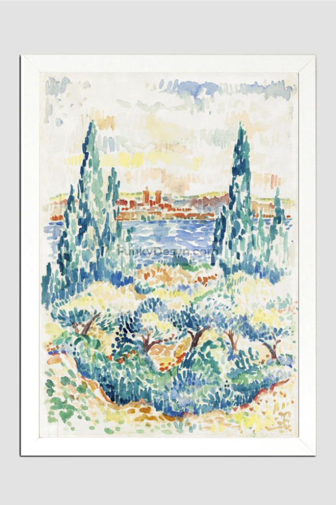 Antibes (1907) painting in high resolution by Henri-Edmond Cross