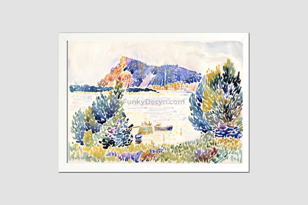 Cap Nègre (1909) painting in high resolution by Henri-Edmond Cross