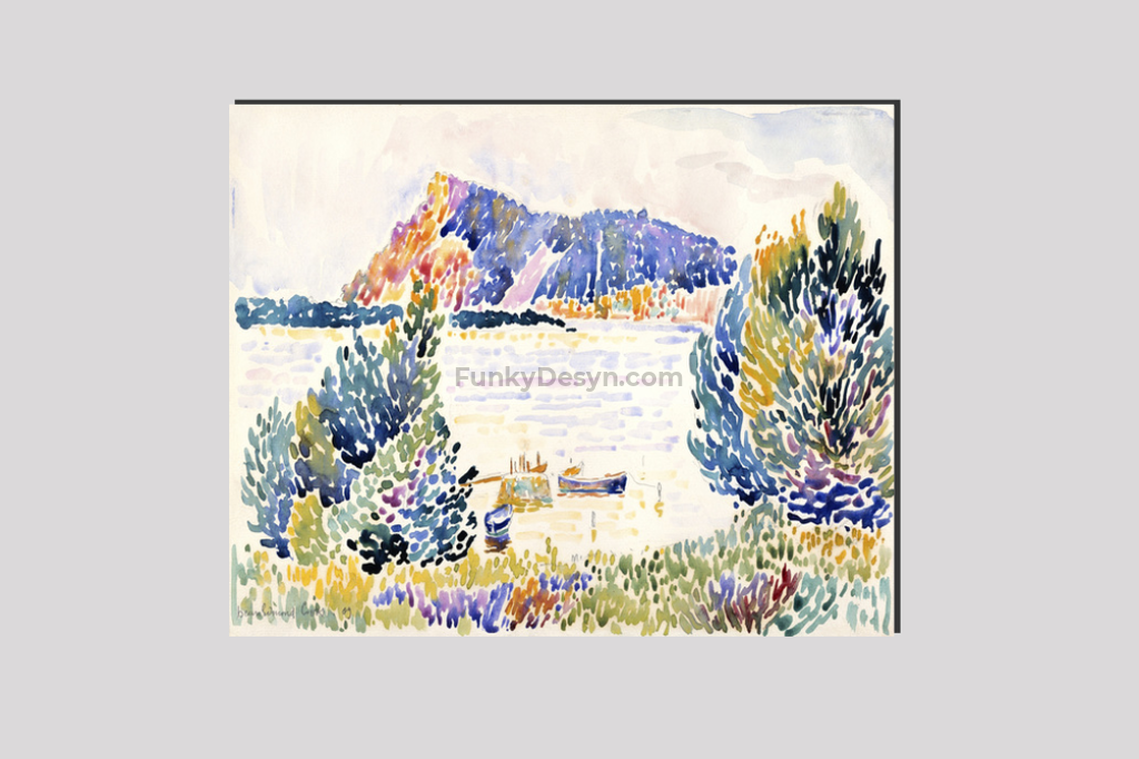 Cap Nègre (1909) painting in high resolution by Henri-Edmond Cross