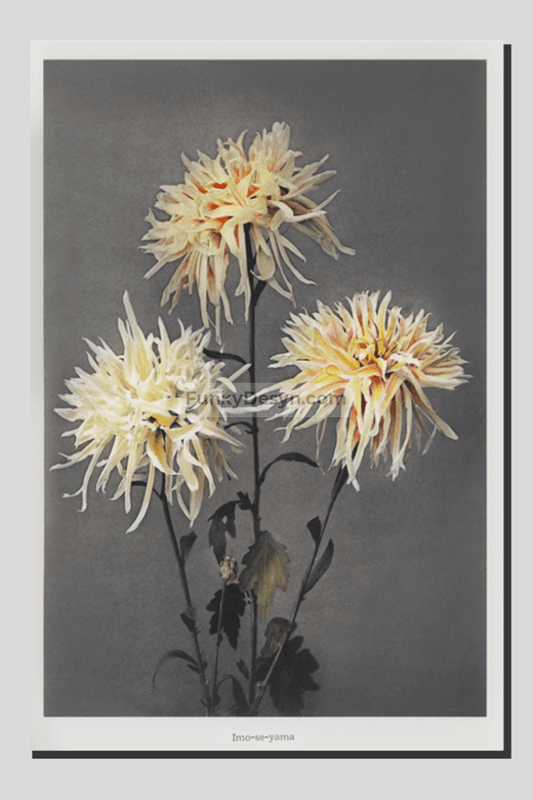 Imo–se–yama, hand–colored collotype from Some Japanese Flowers (1896) by Kazumasa Ogawa