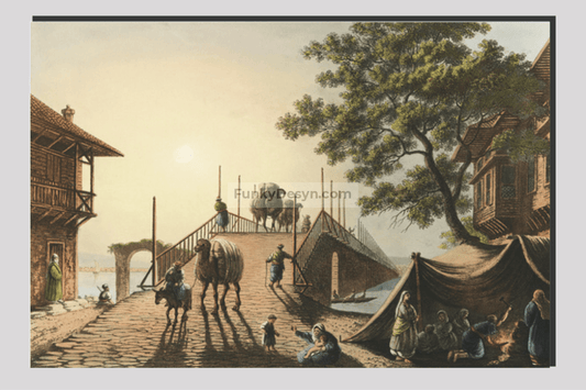 Ponte piccolo from Views in the Ottoman Dominions, in Europe, in Asia, and some of the Mediterranean islands (1810) by Luigi Mayer (1755-1803).