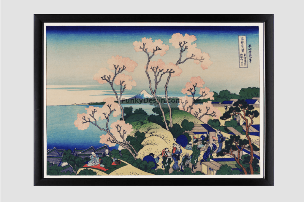 Goten-Yama Hill, Shinagawa on the Tokaido by Katsushika Hokusai (1760-1849