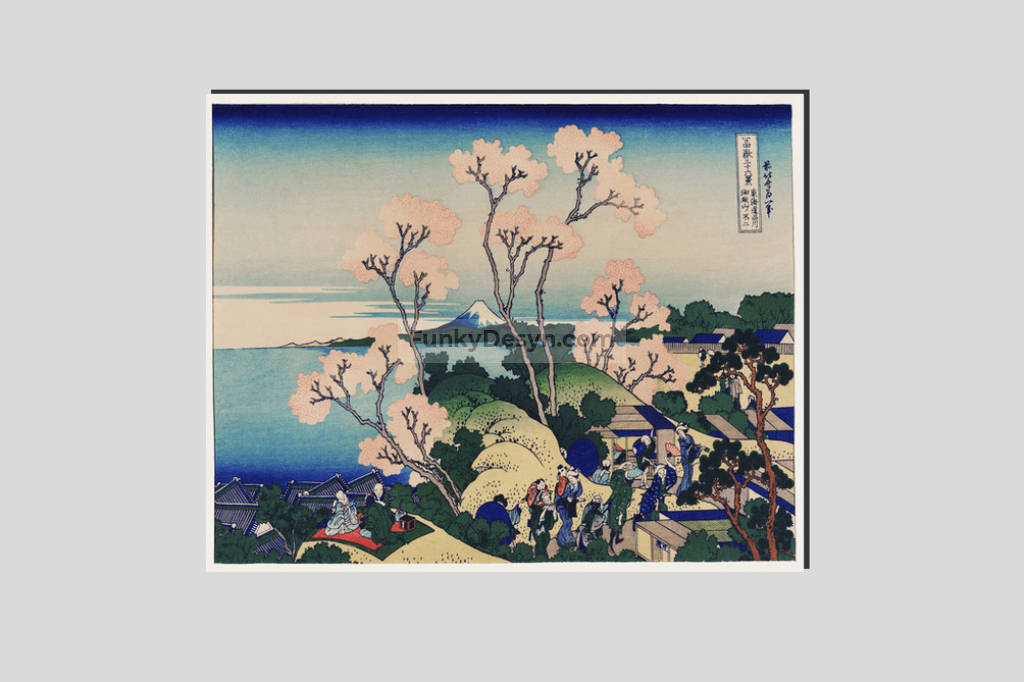 Goten-Yama Hill, Shinagawa on the Tokaido by Katsushika Hokusai (1760-1849