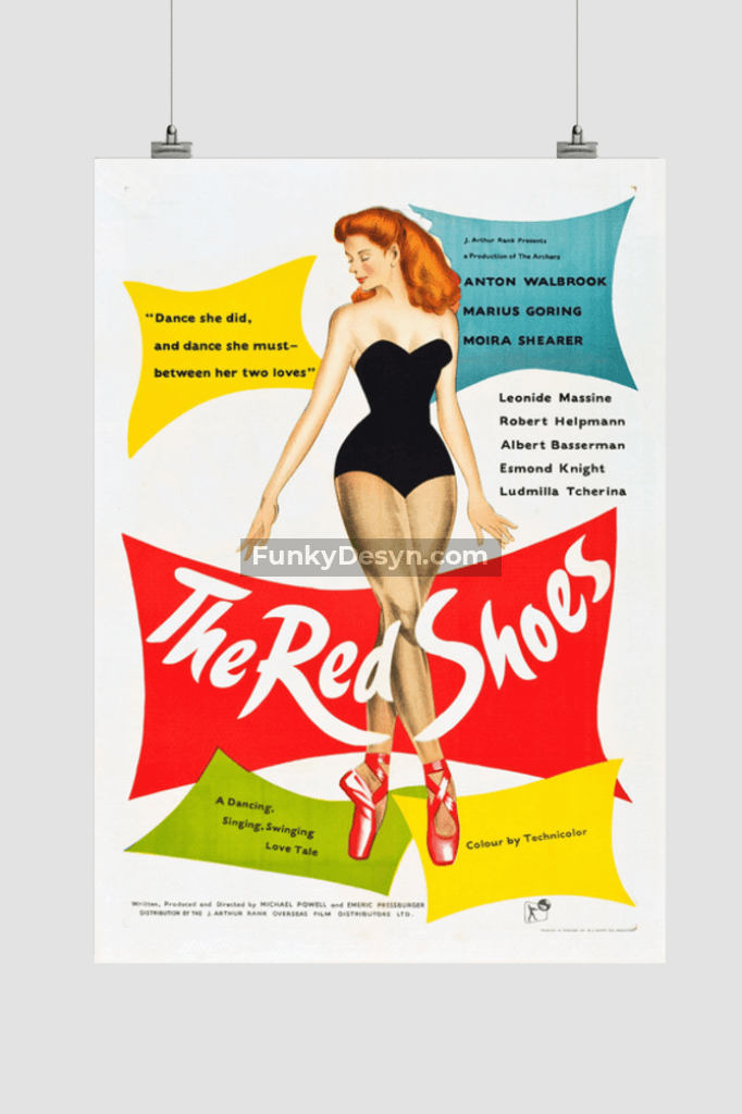 The Red Shoes -1948 11.7X16.54 Inches/ Rolled Poster Decor