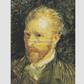 Vincent Van Goghs Self-Portrait (1887) Famous Painting 11.7X16.54 Inches/ Rolled Poster