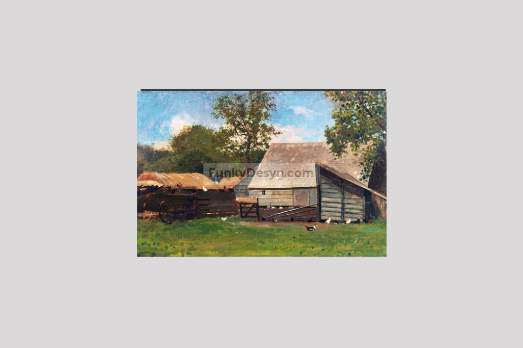 Farmyard with Ducks and Chickens (ca. 1872–1873) by Winslow Homer