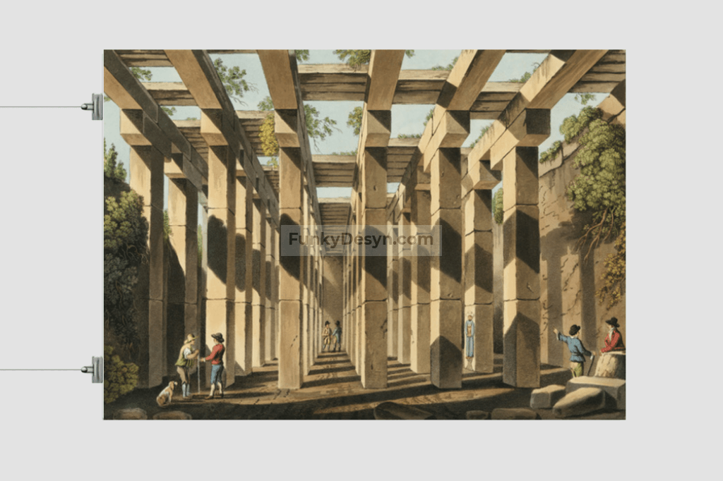 Ancient Cistern in Val di Noto from Views in the Ottoman Dominions, in Europe, in Asia, and some of the Mediterranean islands (1810) illustrated by Luigi Mayer (1755-1803).