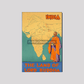 India- The Land Of Lord Buddha 8X12 Inches/ Wrapped Canvas Decor