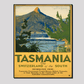 Vintage Tasmania Travel Poster 16X20 Inches/ Wrapped Canvas Decor
