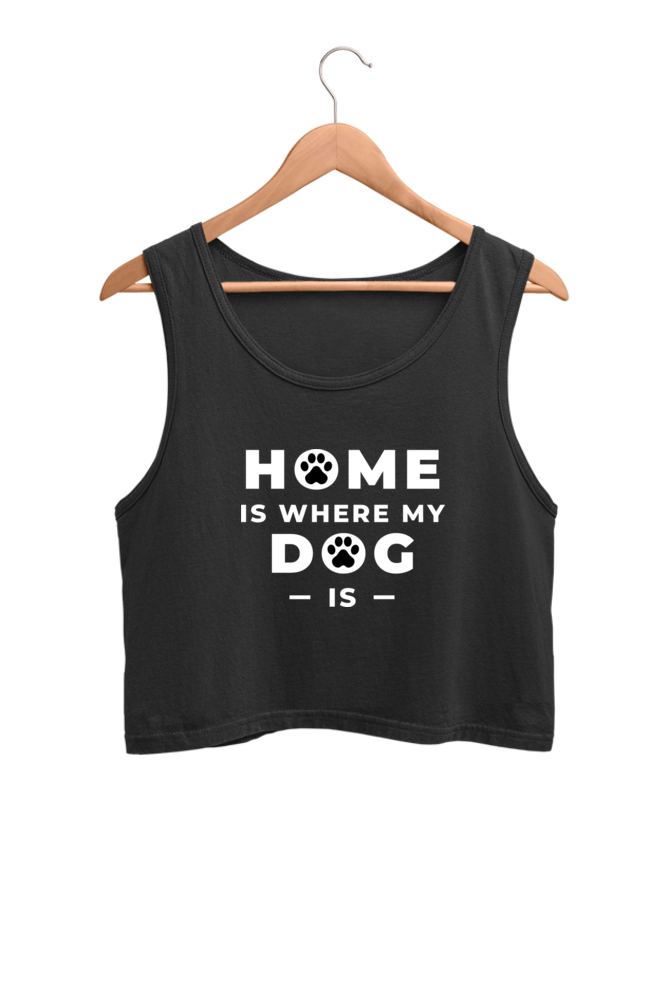 Black and White Fun Home and Lifestyle - Crop Tank