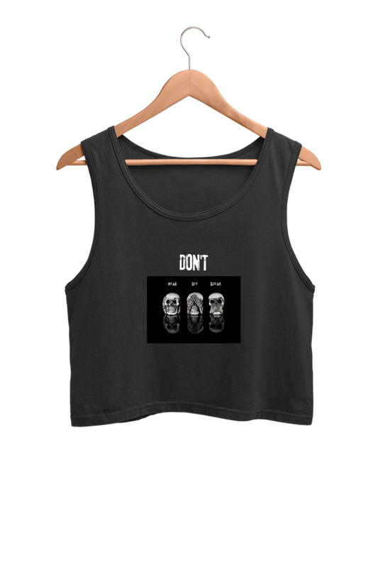 Bold skulls - Crop Tank Tops