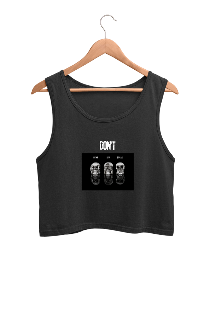 Bold skulls - Crop Tank Tops