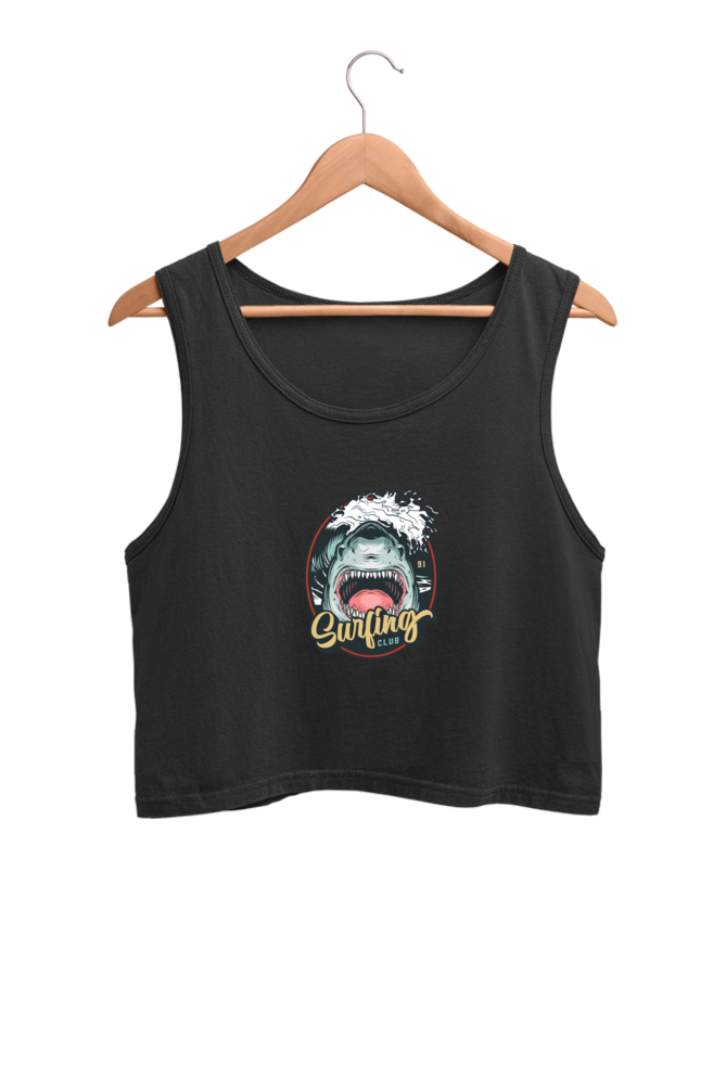Shark Surfing Club - Crop Tank Top