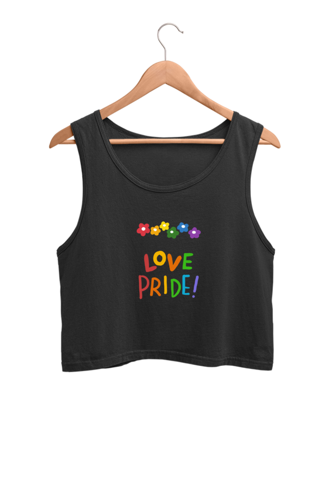 Love Pride - Crop  Tank Tops