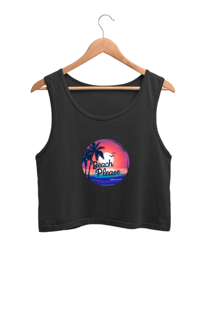 Beach Please - Crop Tank