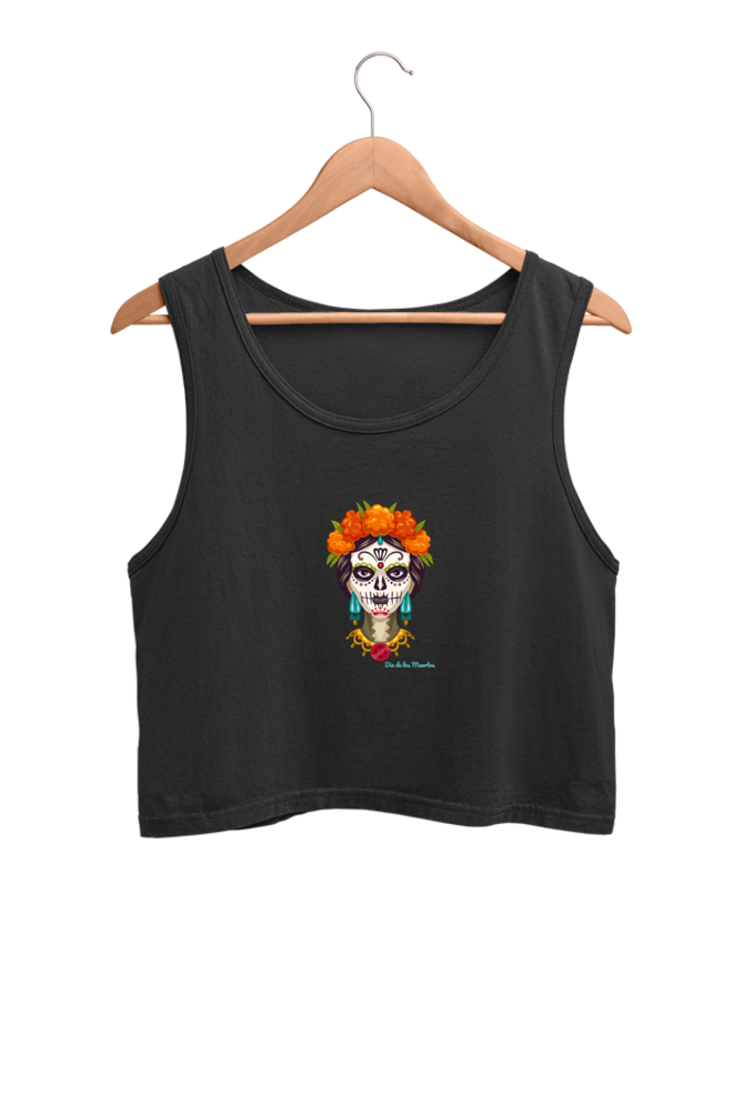 Day of The Dead (Día de Muertos) Mexican Festival - Crop Tank Tops