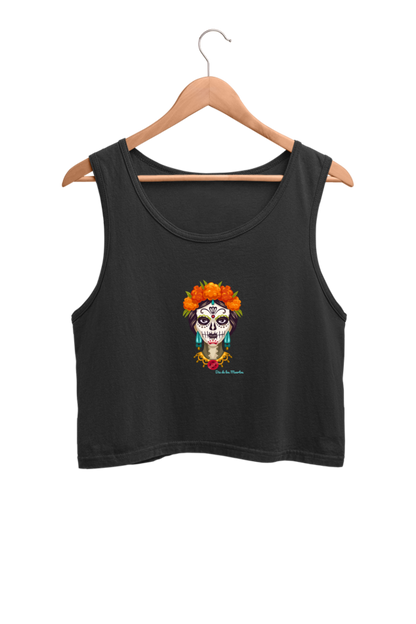 Day of The Dead (Día de Muertos) Mexican Festival - Crop Tank Tops