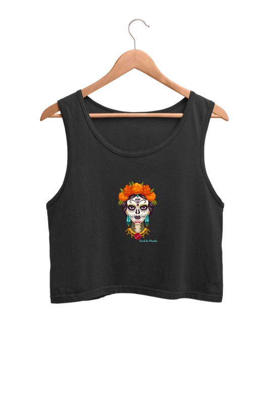 Day of The Dead (Día de Muertos) Mexican Festival - Crop Tank Tops