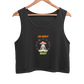 Orange Green Colorful Illustrated Energy Psychedelic - Crop Tank Tops