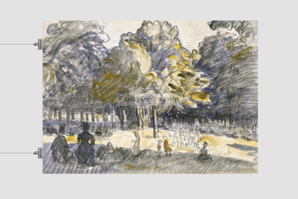 Study for 'Le Ranelagh (1899) painting i by Henri-Edmond Cross
