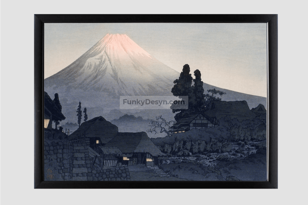 Mount Fuji From Mizukubo (1932) print in high resolution by Hiroaki Takahashi