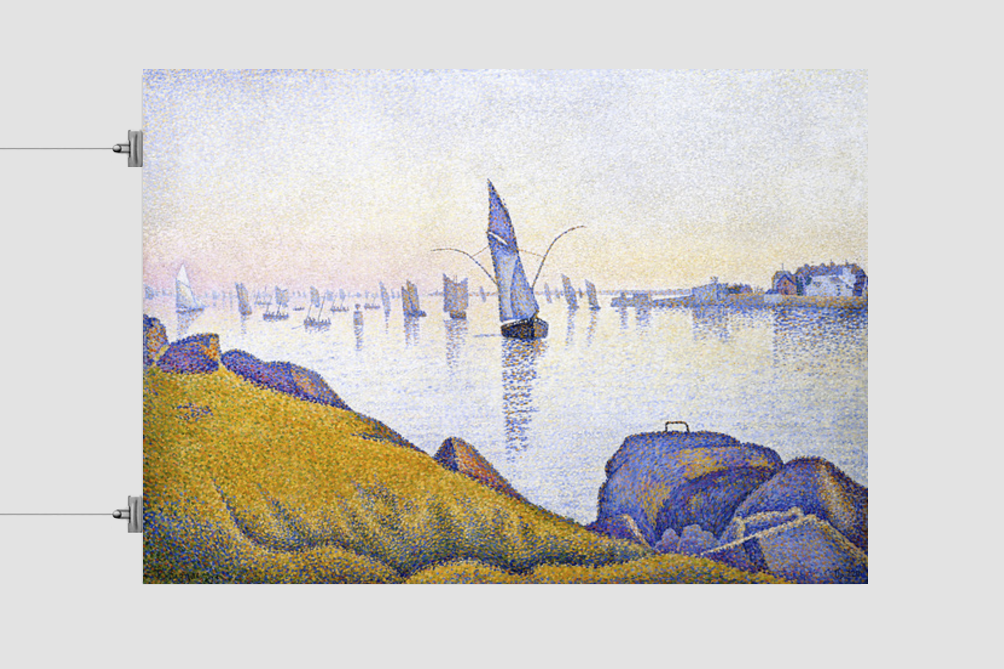 Evening Calm, Concarneau, Opus 220 (Allegro Maestoso) (1891) painting by Paul Signac