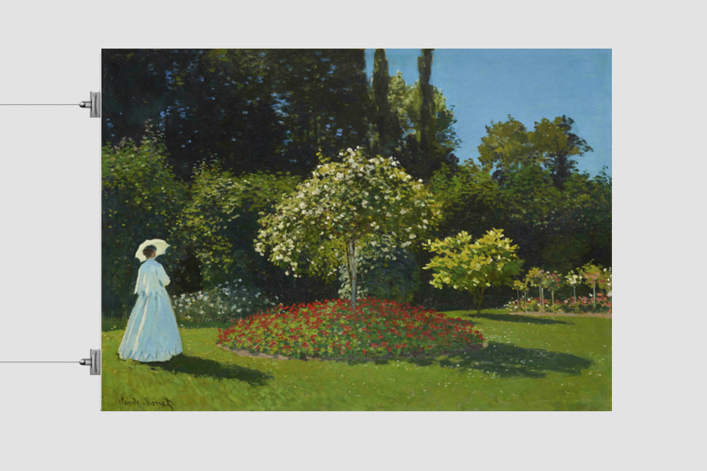 Monet's Lady in the garden (1867)