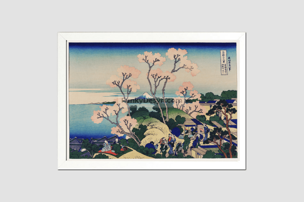 Goten-Yama Hill, Shinagawa on the Tokaido by Katsushika Hokusai (1760-1849