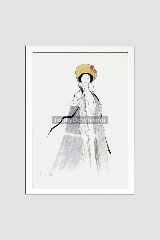 LINA CAVALIERI (1885–1942) painting by Leonetto Cappiello