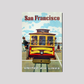 United Airlines San Francisco Vintage Poster 8X12 Inches/ Wrapped Canvas Decor