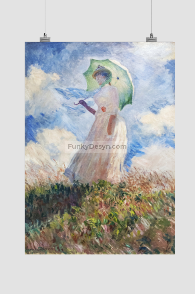 Claude Monets Suzanne Hoschedé (1886) 11.7X16.54 Inches/ Rolled Poster