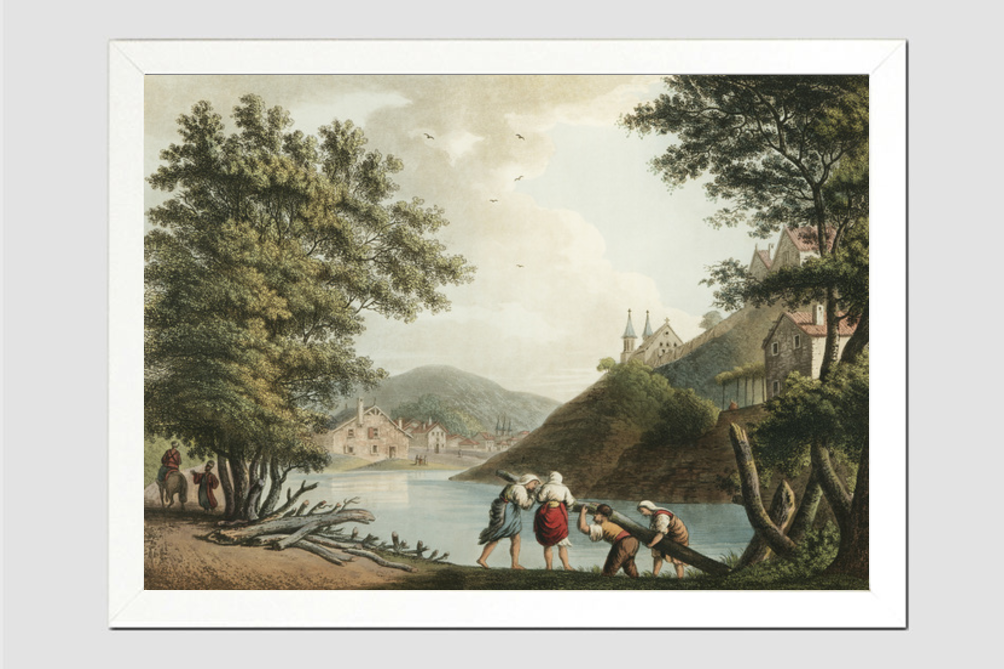 View on the Aluta from Views in the Ottoman Dominions, in Europe, in Asia  by Luigi Mayer (1755-1803)