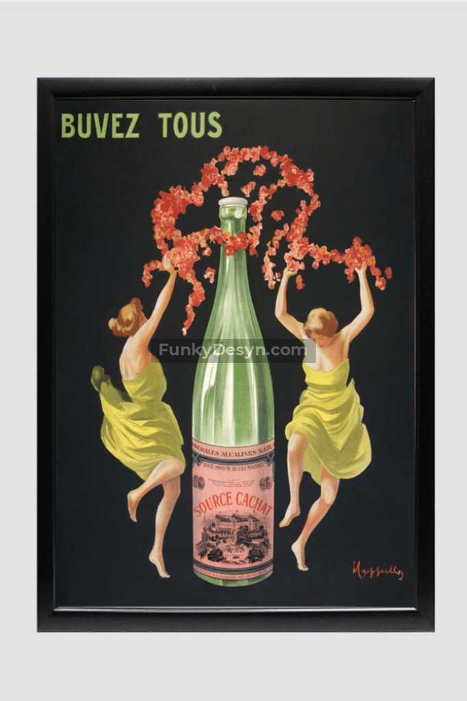 Drink all Evian-Cachat (ca.1912) by Leonetto Cappiello.