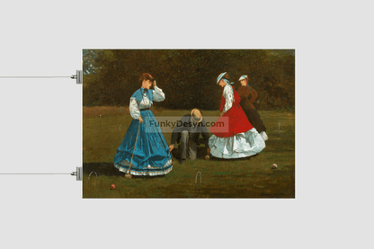 Croquet Scene (1866) by Winslow Homer