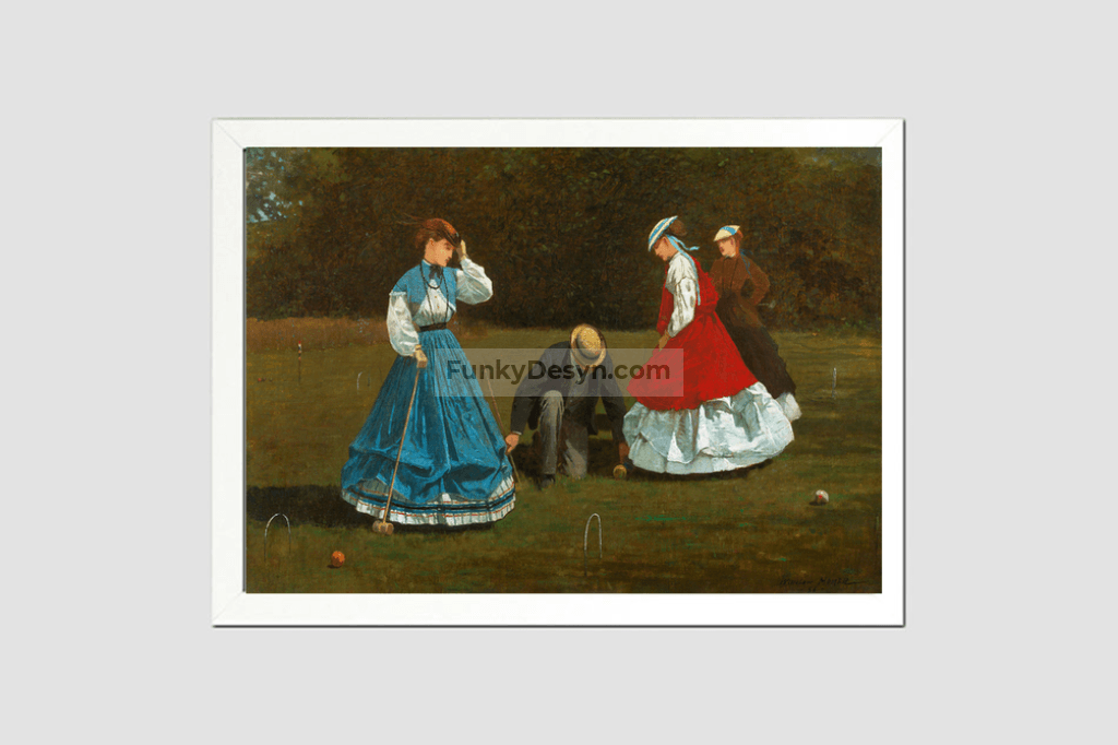Croquet Scene (1866) by Winslow Homer
