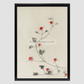 Large Pink Blossom on a Stem with Three Additional Buds by Katsushika Hokusai