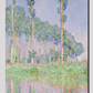 Monet's Poplars, Pink Effect (1891) famous painting