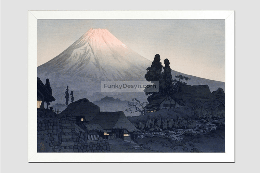 Mount Fuji From Mizukubo (1932) print in high resolution by Hiroaki Takahashi