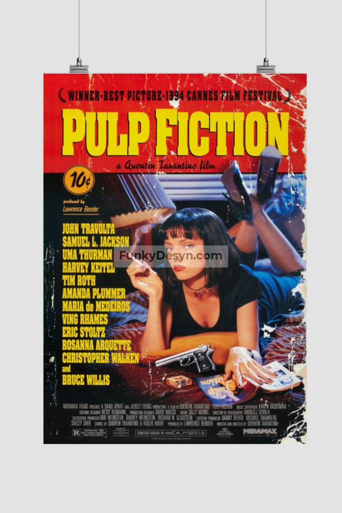 Pulp Fiction - 1994 11.7X16.54 Inches/ Rolled Poster Decor