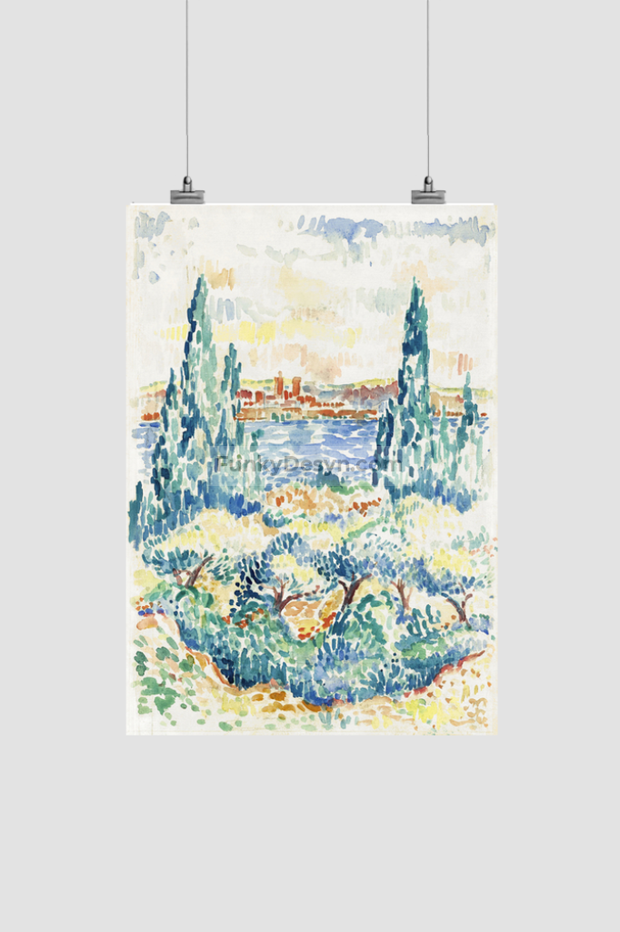 Antibes (1907) painting in high resolution by Henri-Edmond Cross