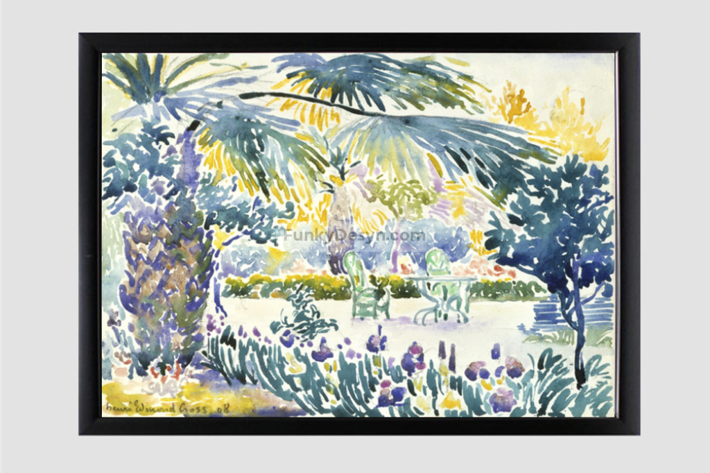 Garden of the Painter at Saint Clair (1908) painting  by Henri-Edmond Cross
