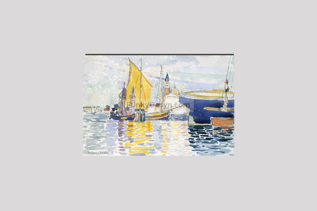 Venice-The Giudecca (1903) painting in high resolution by Henri-Edmond Cross