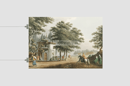 Pera from Views in the Ottoman Dominions, in Europe, in Asia, and some of the Mediterranean islands  by Luigi Mayer (1755-1803).