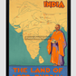 India- The Land Of Lord Buddha 11.7X16.54 Inches/ Black Framed Poster Decor
