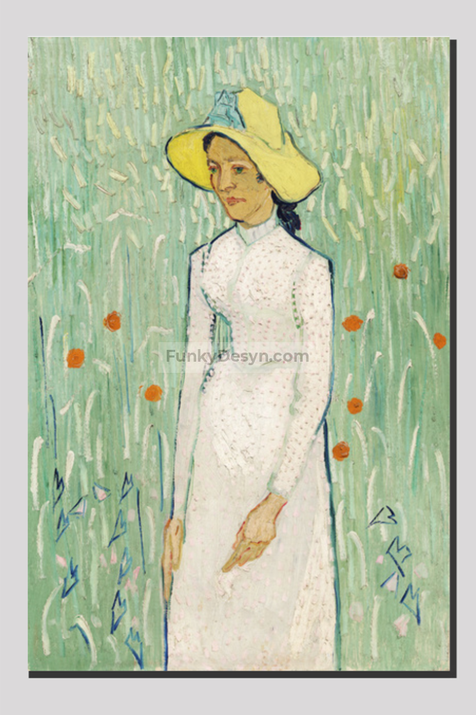 White (1890) By Vincent Van Gogh. 20X30 Inches/ Wrapped Canvas
