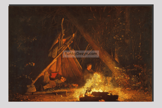 Camp Fire (1880) by Winslow Homer