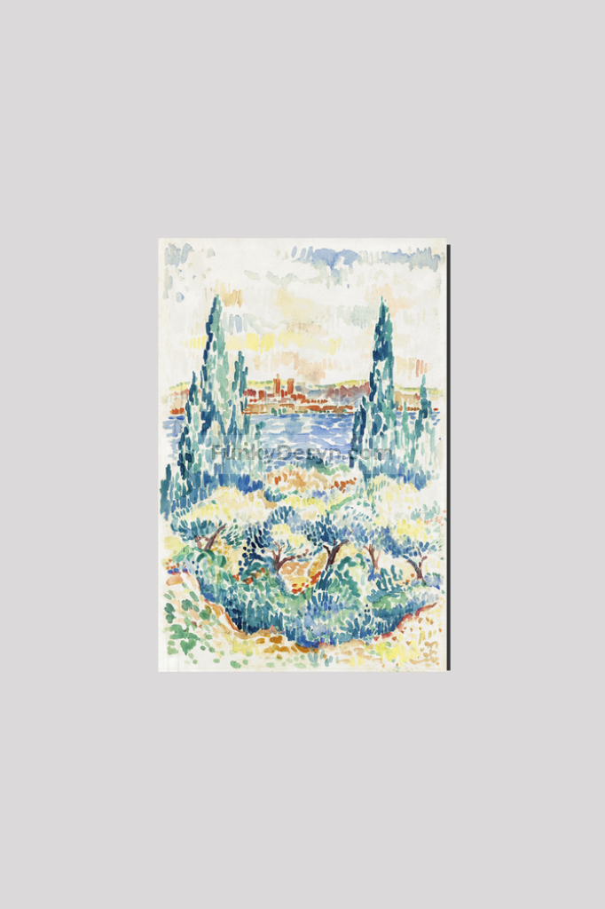 Antibes (1907) painting in high resolution by Henri-Edmond Cross