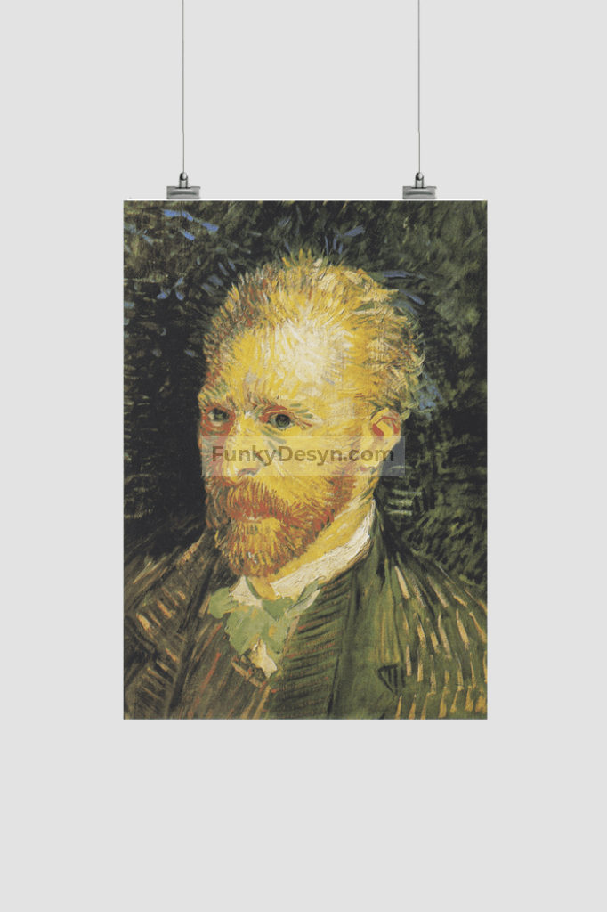 Vincent Van Goghs Self-Portrait (1887) Famous Painting 8.3X11.7 Inches/ Rolled Poster