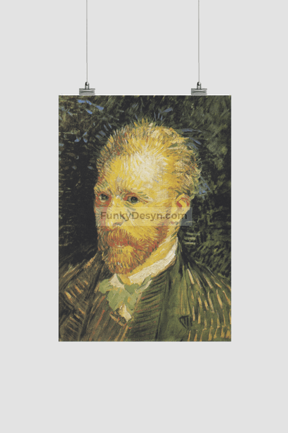 Vincent Van Goghs Self-Portrait (1887) Famous Painting 8.3X11.7 Inches/ Rolled Poster