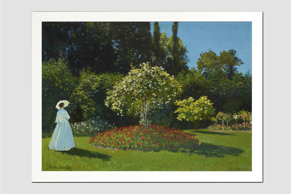 Monet's Lady in the garden (1867)